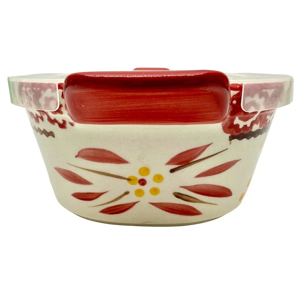 Temptations Old World Loaf Pan 1 Quart With Lid & 10oz.‎ Ramekin Dish
